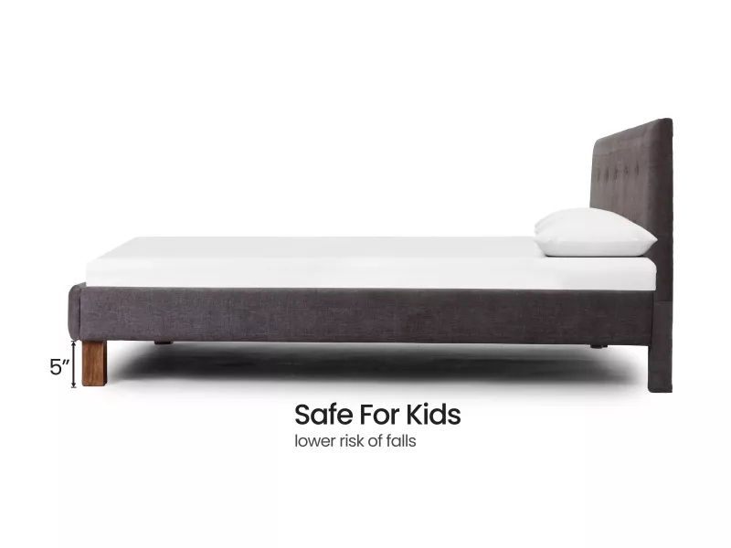 Soho Queen Size Double Bed with 4 Inches Mattress